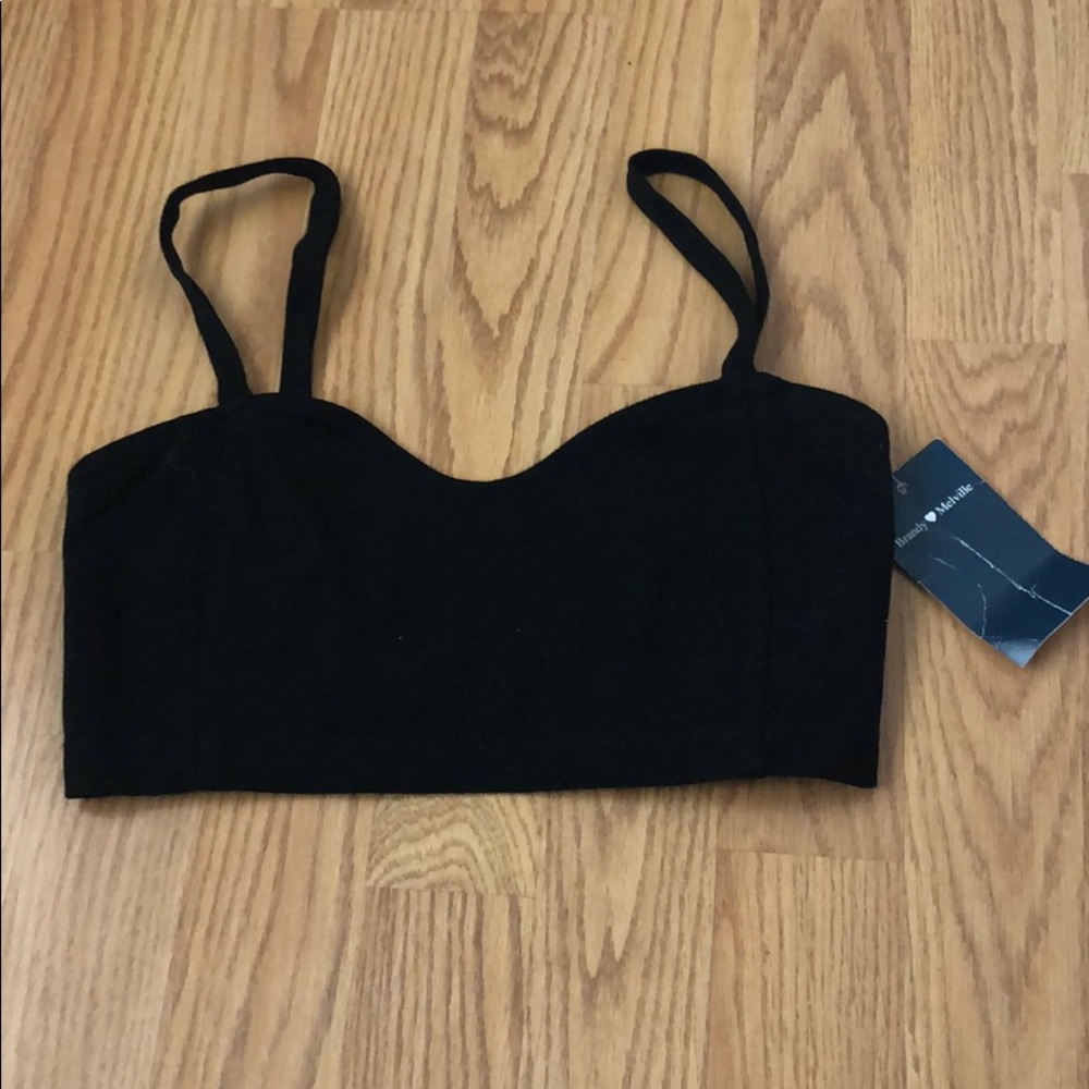 black caged bralette